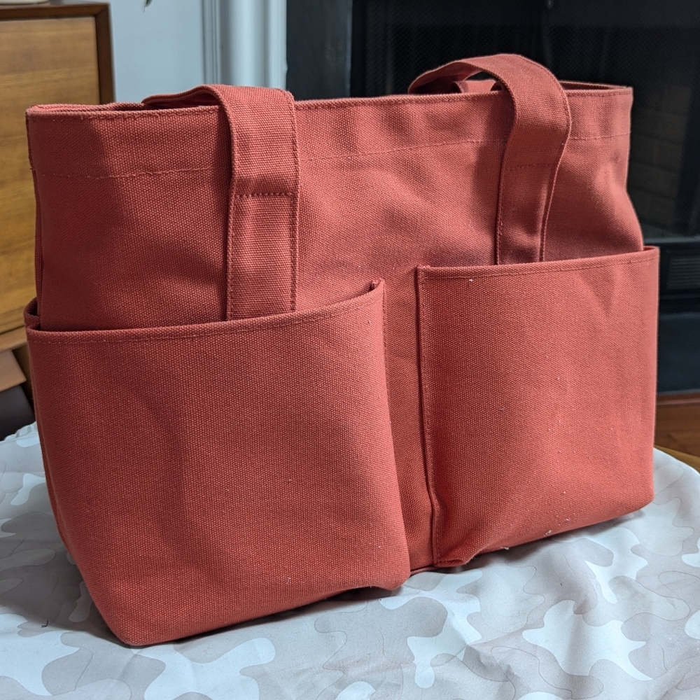 Dagne Dover Vida Canvas Tote in Hot Sauce